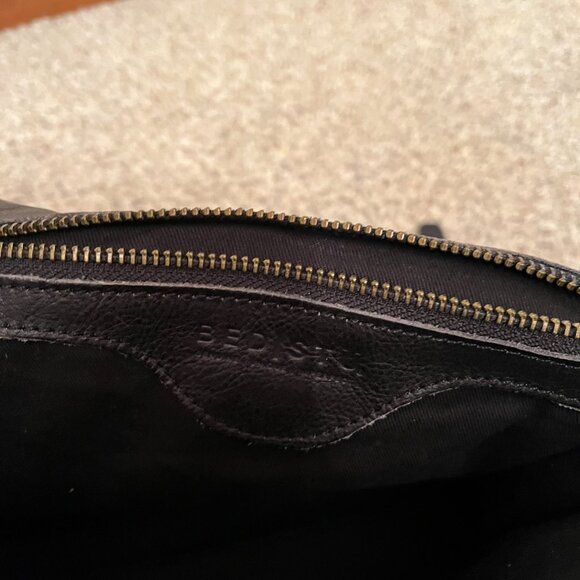 *Rare* Bed Stu Leather AMBITIOUS Messenger/Satchel/Crossbody Bag, Black DD, EUC - Picture 10 of 13